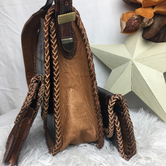 Brown Leather Trio Purse Nicole - Picture 7 of 8